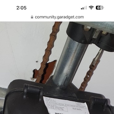 Old Steel Line motor opener repair