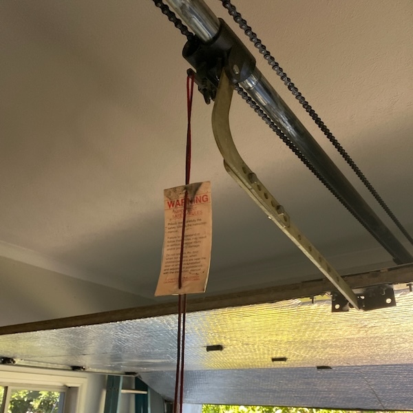 Repair joystick coming off door and lubricate the trolley and pole as it's getting old and is the best way to keep it going for awhile